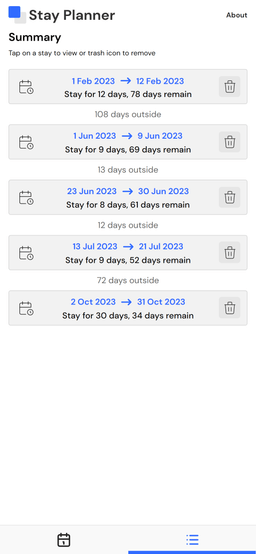 Image of Stay Planner